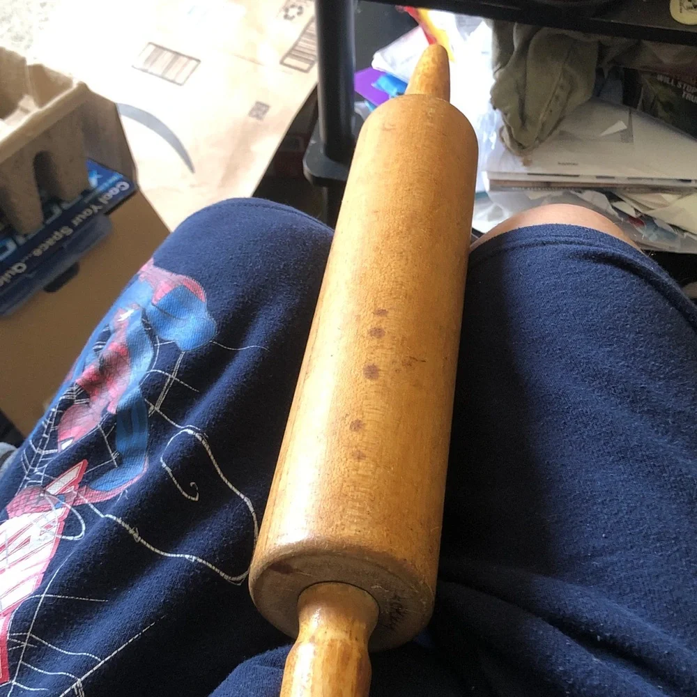 Vintage Wooden Rolling Pin - Natural Wood